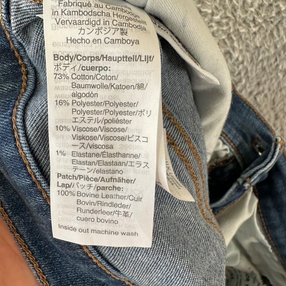 Madewell Jeans Women's 32 Blue 10" High Rise Roadtripper Tapered Breathable - Picture 10 of 16